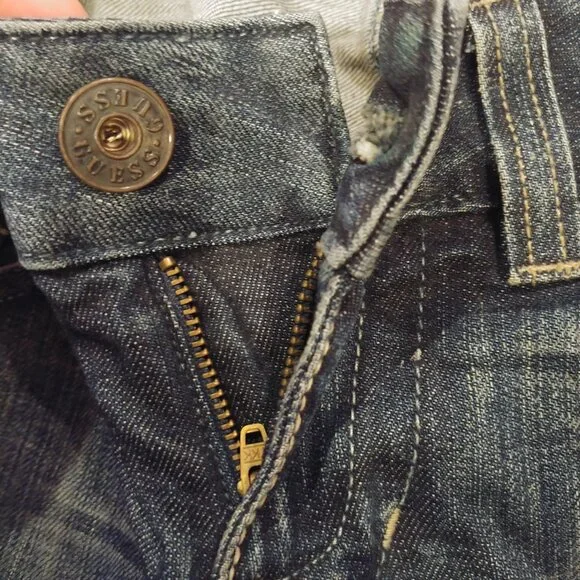 Vintage Guess Premium dark washed low rise flared jeans size 26 Made in USA - Picture 8 of 16